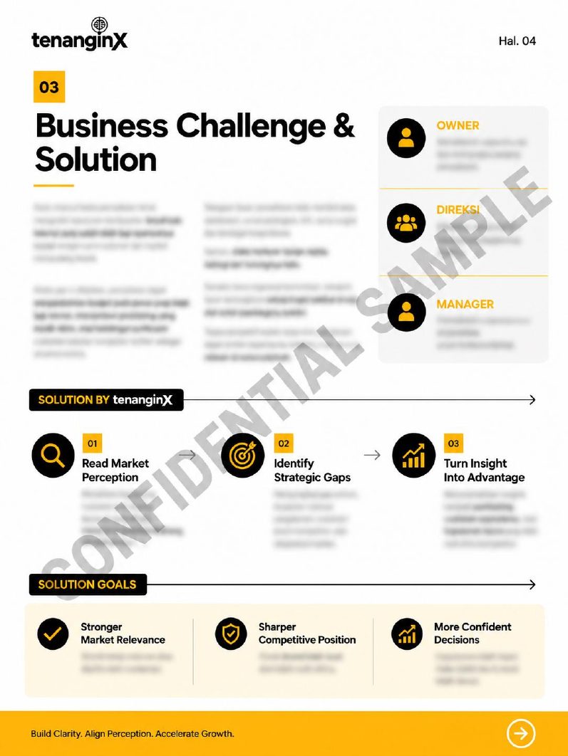 Contoh halaman business implication Perception Check